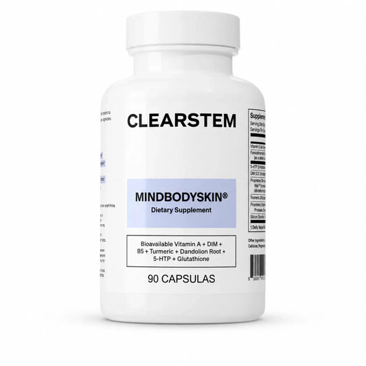 CLEARSTEM Mind Body Skin Suplemento Nutricional para Bienestar de la Piel Zivanne