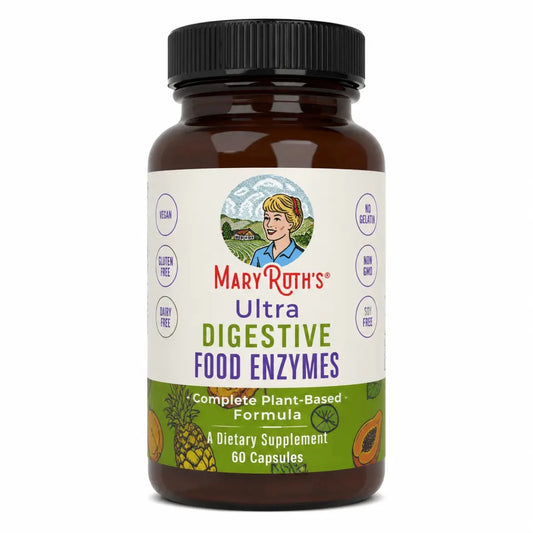MaryRuths Ultra Digestive Food Enzymes 60 Capsulas Soporte Enzimatico Zivanne