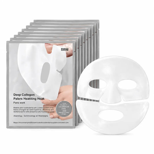 Deep Collagen, Real Deep Mask, Mascarilla Facial de Hidrogel con Colágeno, Set de Mascarillas