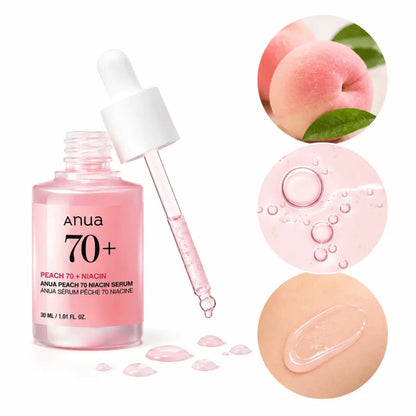 Anua Peach 70% Niacinamide Serum 30ml Serum Facial Iluminador Zivanne