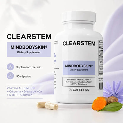 CLEARSTEM Mind Body Skin Suplemento Nutricional para Bienestar de la Piel Zivanne