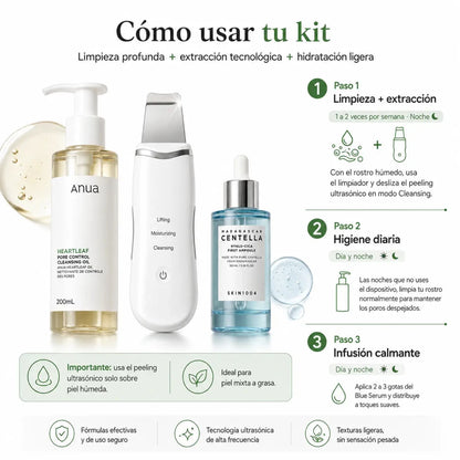 Kit para Piel Mixta a Grasa Limpieza e Hidratación Facial Zivanne