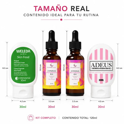Kit Cuidado Corporal Intensivo Nutricion y Suavidad Bundle Zivanne