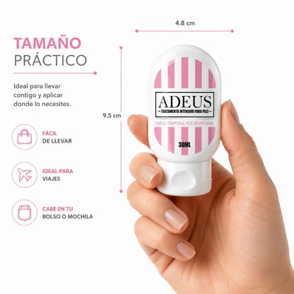 Adeus Crema Multi-Action 30ml Crema Corporal de Cuidado Integral Zivanne