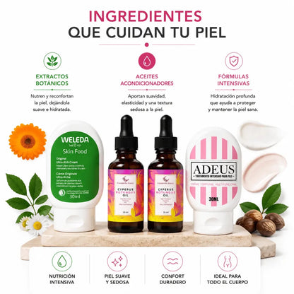 Kit Cuidado Corporal Intensivo Nutricion y Suavidad Bundle Zivanne