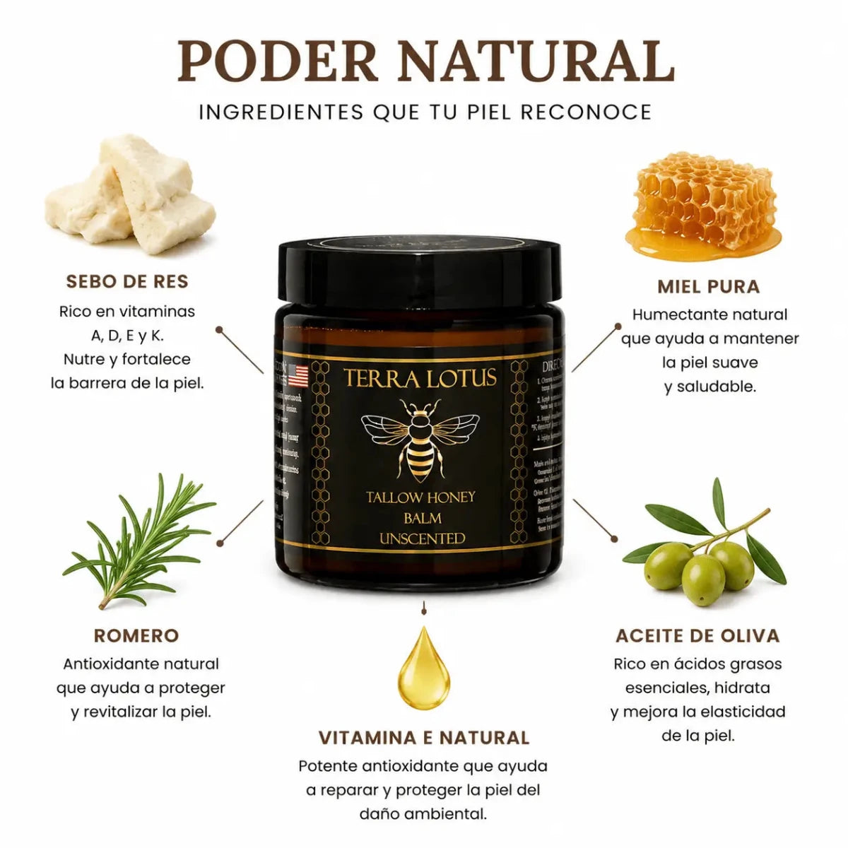 Tallow Honey Balm Balsamo Nutritivo de Sebo de Res y Miel Zivanne