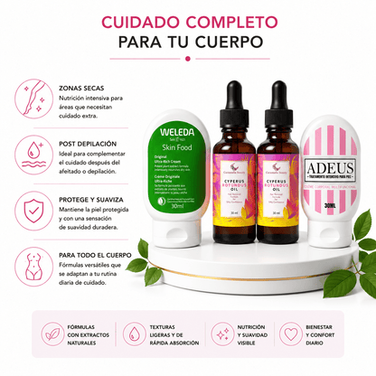 Kit Cuidado Corporal Intensivo Nutricion y Suavidad Bundle Zivanne