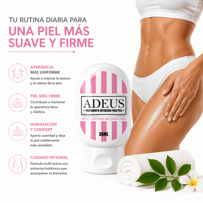 Adeus Crema Multi-Action 30ml Crema Corporal de Cuidado Integral Zivanne