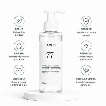 Anua Heartleaf 77 Soothing Toner (100ml) — Tónico Facial Calmante - Zivanne
