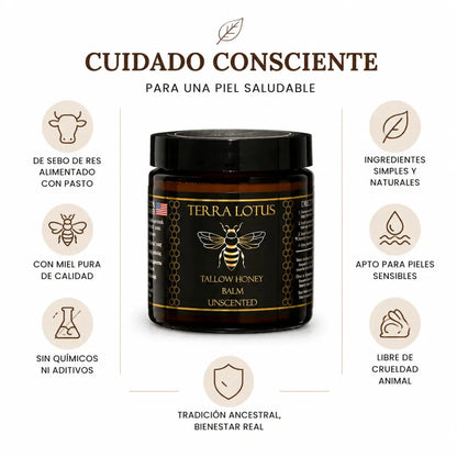 Tallow Honey Balm Balsamo Nutritivo de Sebo de Res y Miel Zivanne