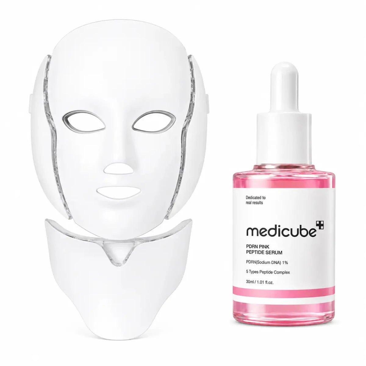 Kit Facial con Máscara LED y Sérum PDRN Coreano Zivanne