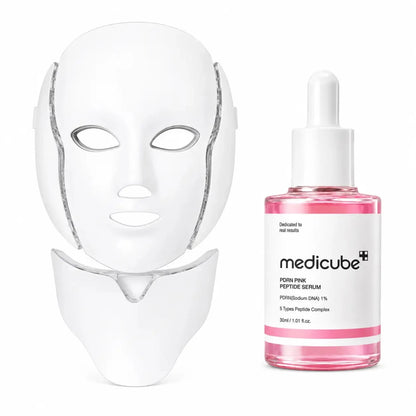 Kit Facial con Máscara LED y Sérum PDRN Coreano Zivanne
