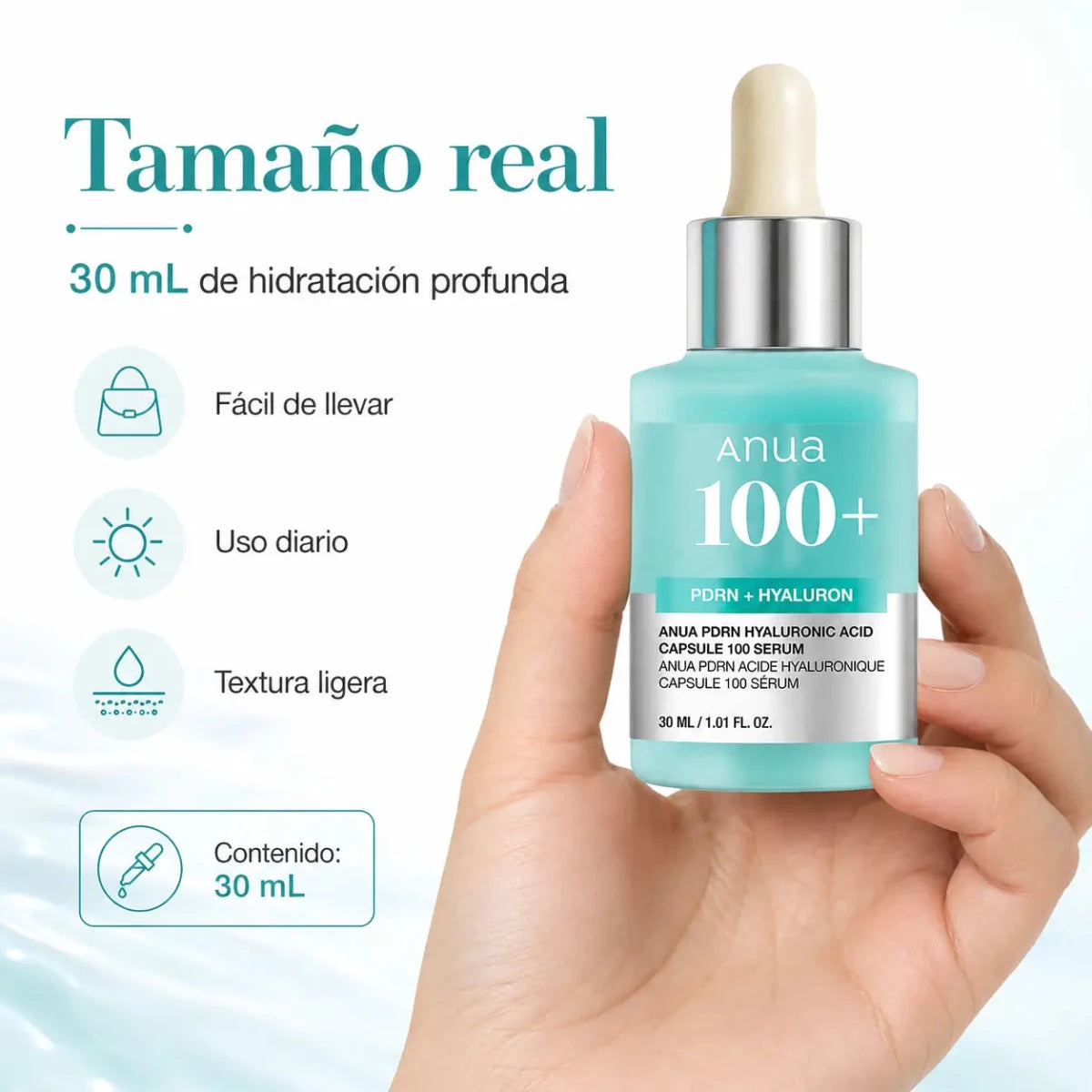 Anua PDRN Hyaluronic Acid Serum 30ml sérum facial hidratante