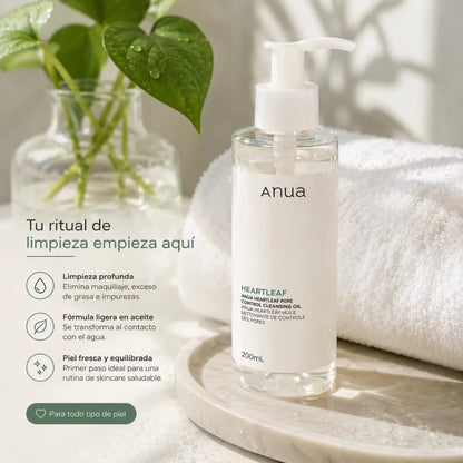 Anua Heartleaf Cleansing Oil aceite limpiador facial 200ml