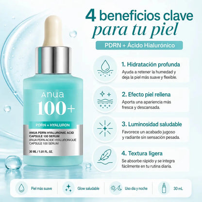 Anua PDRN Hyaluronic Acid Serum 30ml sérum facial hidratante