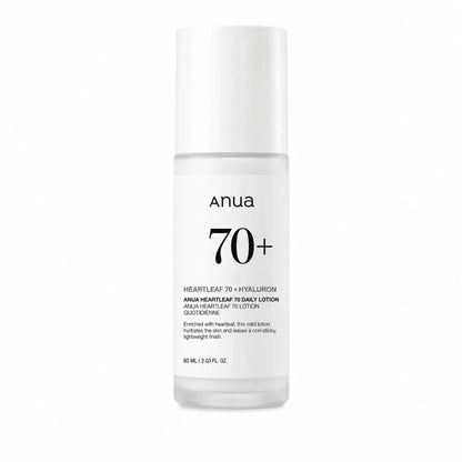 Anua Heartleaf 70 Daily Lotion (60ml) — Loción hidratante facial diaria - Zivanne