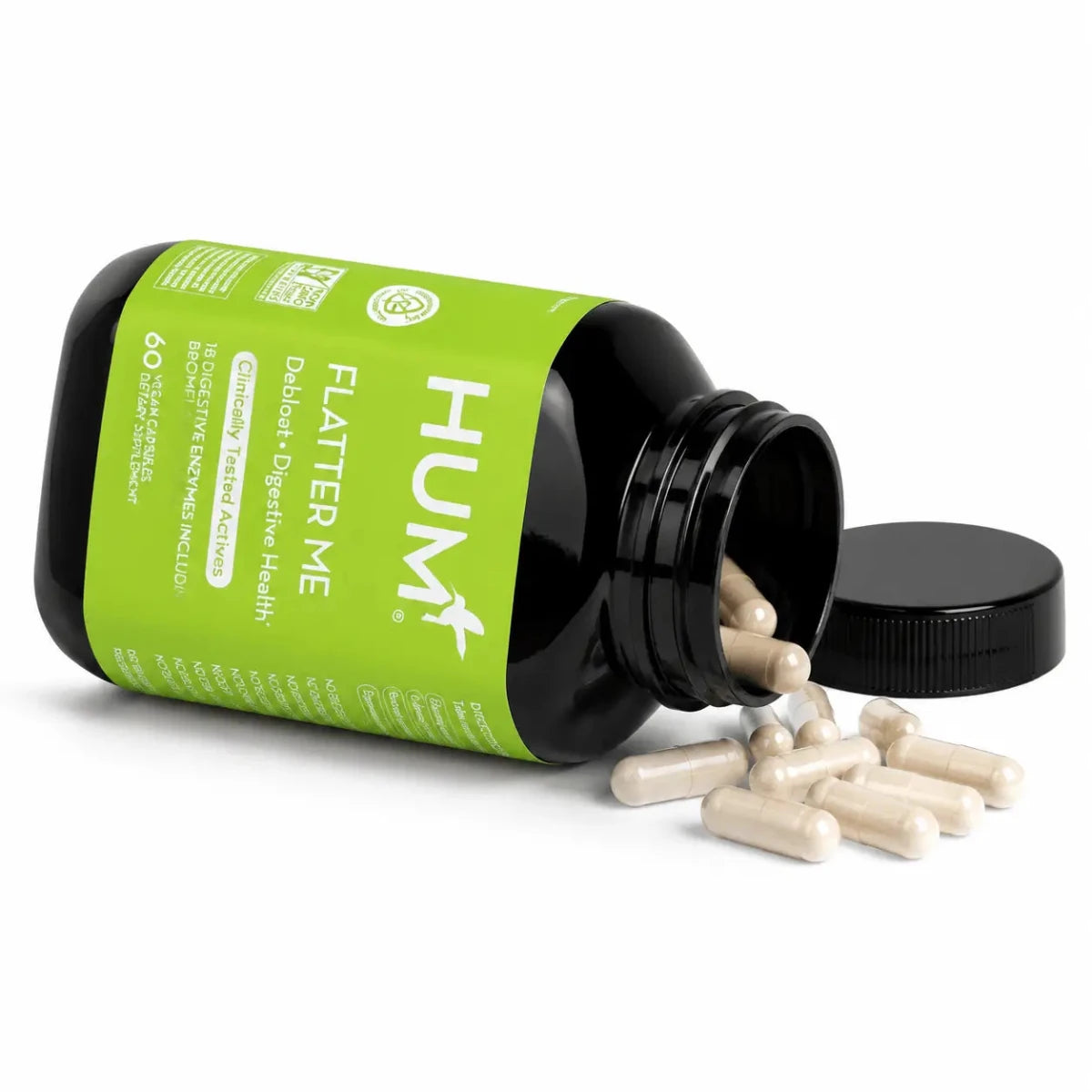 HUM Nutrition Flatter Me 60 Capsulas Soporte Digestivo Zivanne