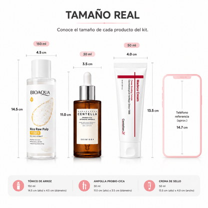Kit de Cuidado Facial Antirojeces y Calma — Sistema de Cuidado para Piel Sensible - Zivanne