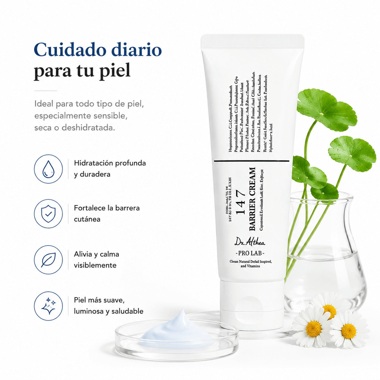 Dr Althea Azulene 147 Cica Cream 30ml Crema Facial Calmante Zivanne