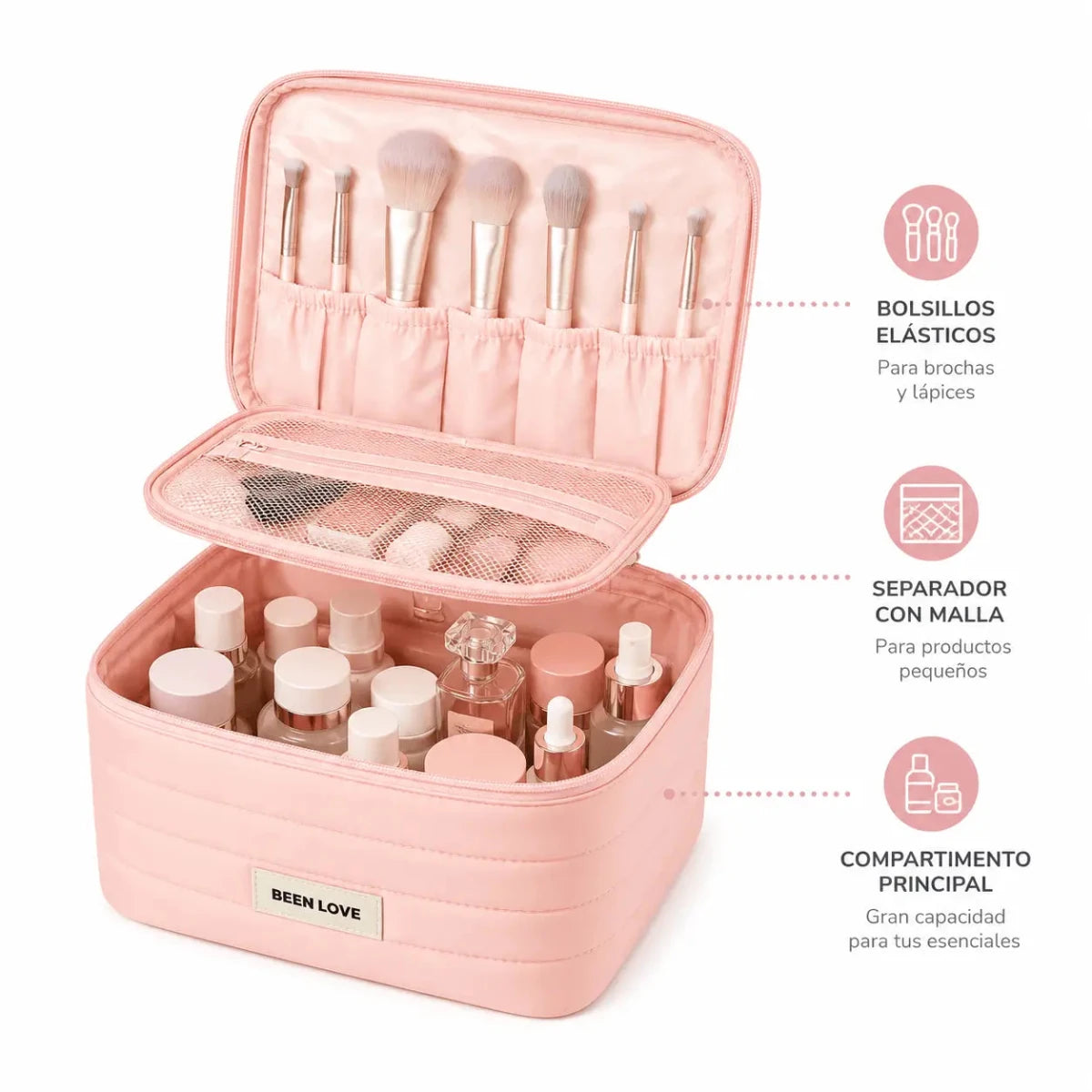 Cosmetiquera Viajera Been Love 107 V Organizador de Maquillaje Zivanne