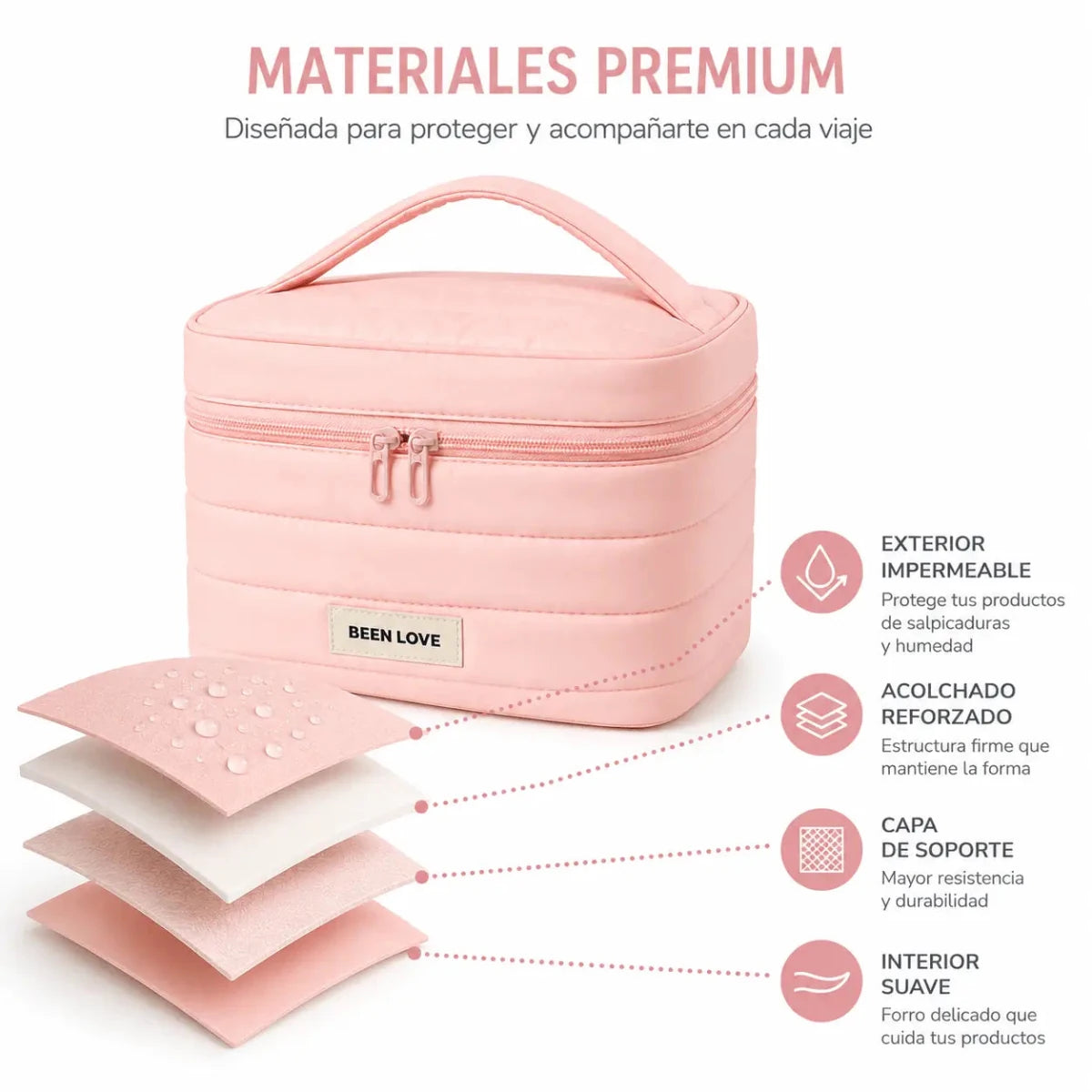 Cosmetiquera Viajera Been Love 107 V Organizador de Maquillaje Zivanne