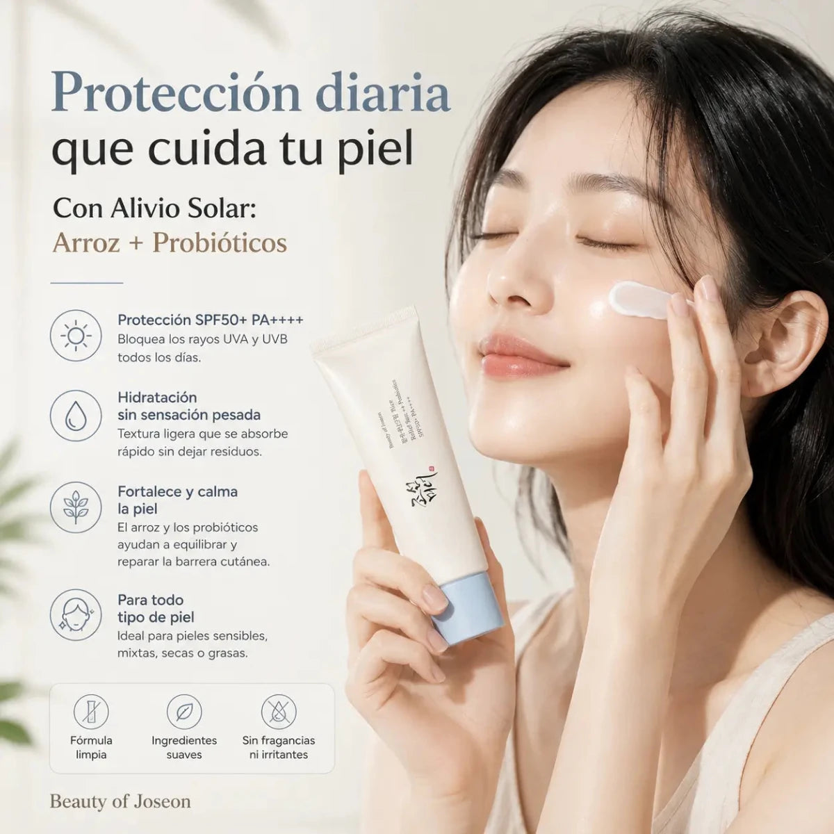 Beauty of Joseon Relief Sun : Rice + Probiotics SPF50+ PA++++ (50ml) - Zivanne