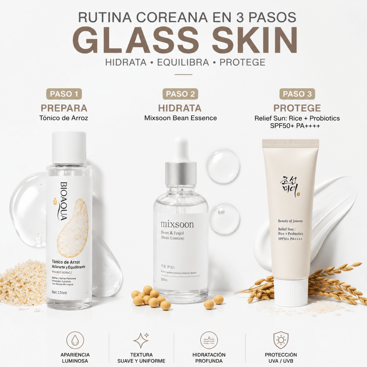 Kit Glass Skin Coreano: Rutina Completa para Piel Luminosa y Radiante - Zivanne