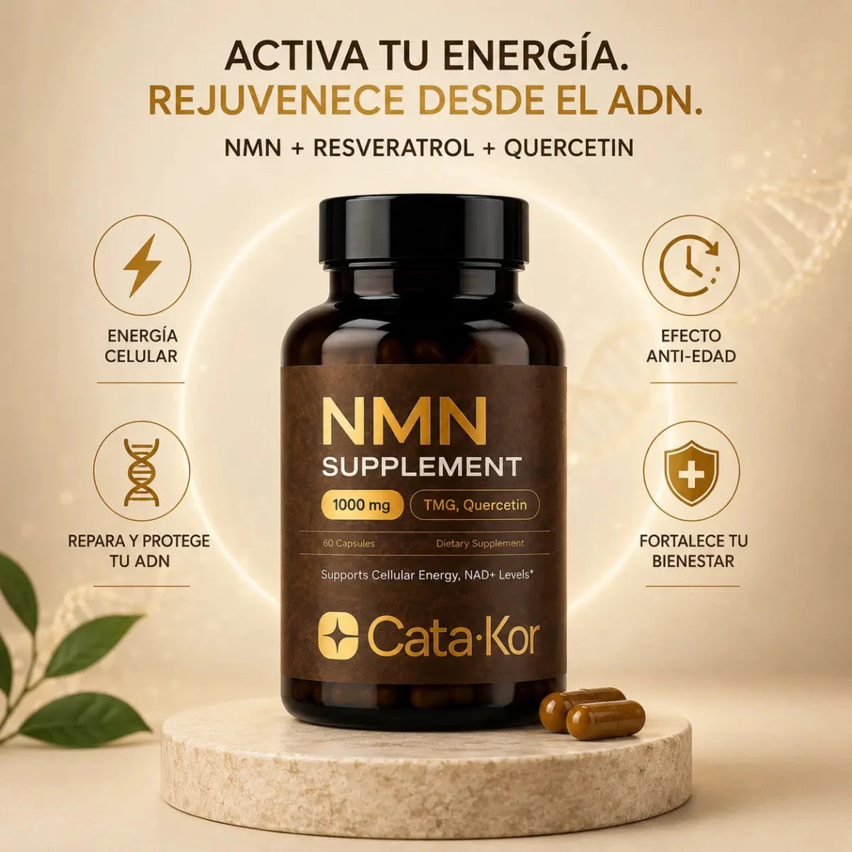 CATAKOR NMN Supplement Suplemento de Bienestar Celular Zivanne