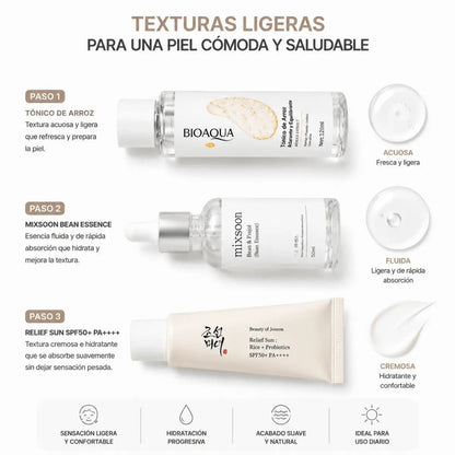 Kit Glass Skin Coreano: Rutina Completa para Piel Luminosa y Radiante - Zivanne