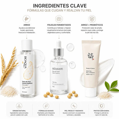 Kit Glass Skin Coreano: Rutina Completa para Piel Luminosa y Radiante - Zivanne