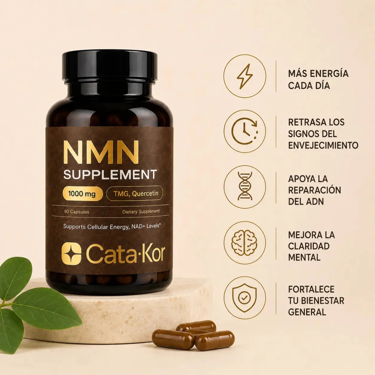 CATAKOR NMN Supplement Suplemento de Bienestar Celular Zivanne