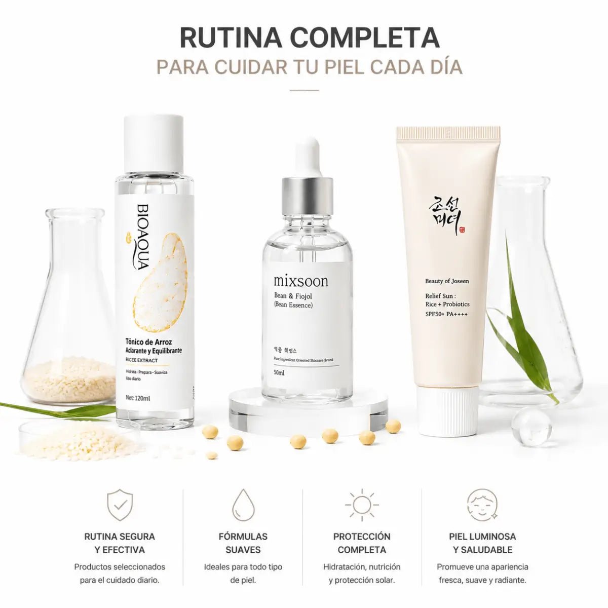 Kit Glass Skin Coreano: Rutina Completa para Piel Luminosa y Radiante - Zivanne