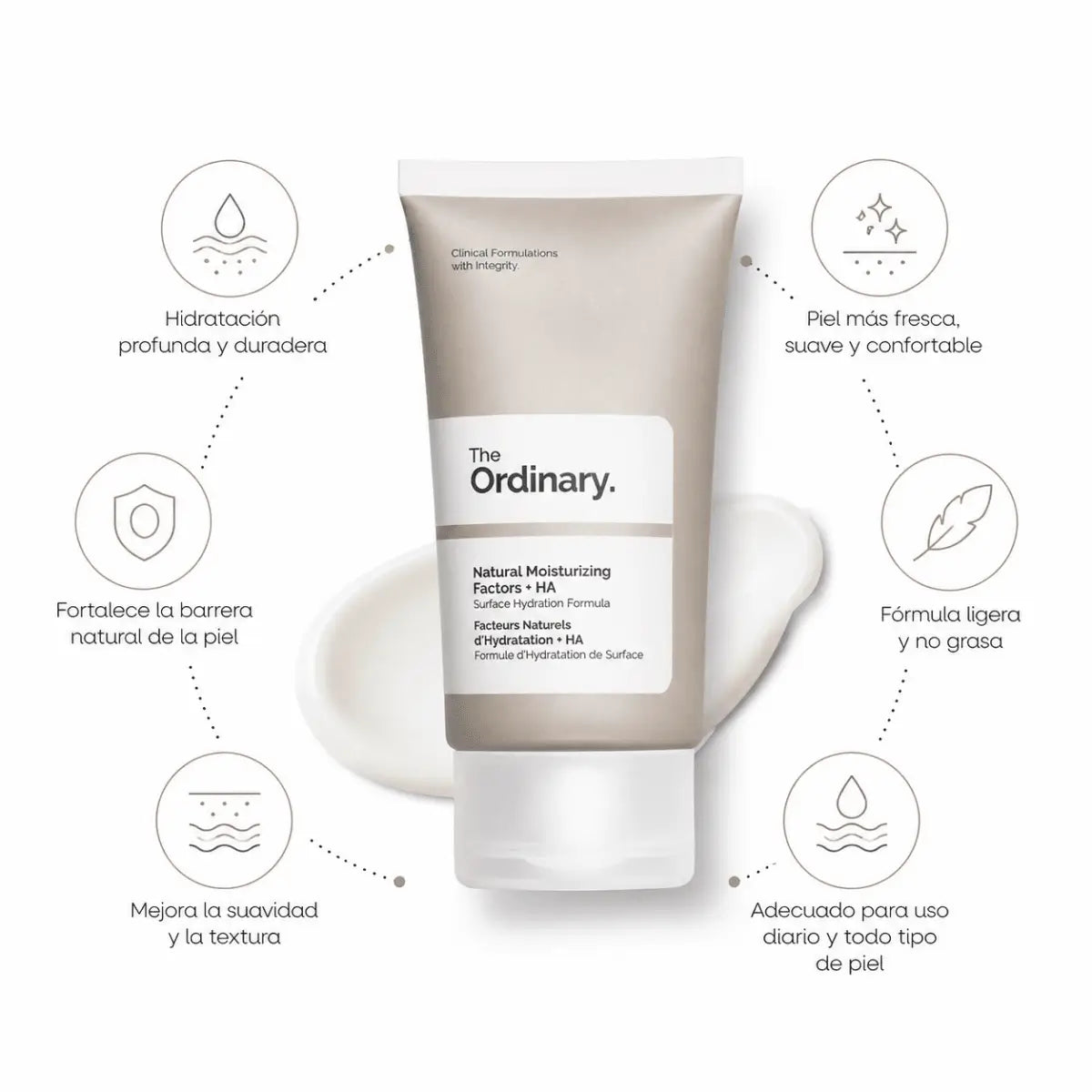 The Ordinary Natural Moisturizing Factors + HA (30ml) – Crema Facial - Zivanne