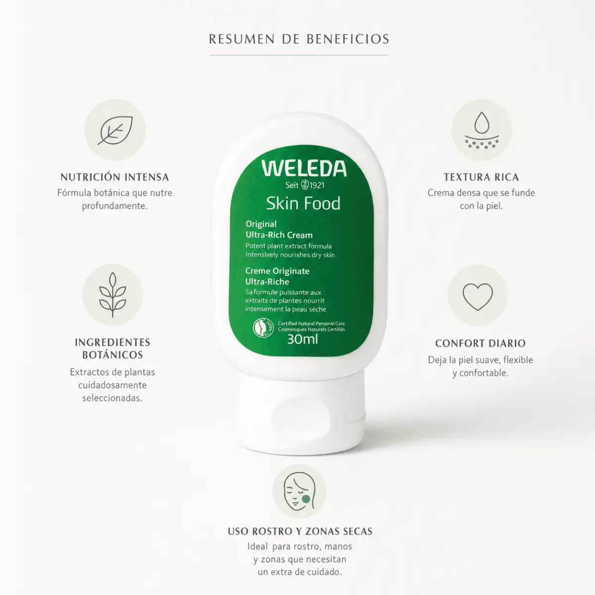 Weleda Skin Food Original (30ml) – Crema Nutritiva Intensiva - Zivanne