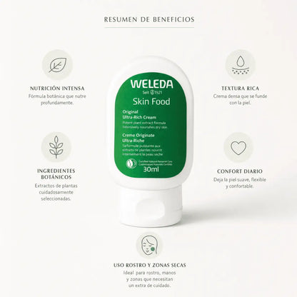 Weleda Skin Food Original (30ml) – Crema Nutritiva Intensiva - Zivanne