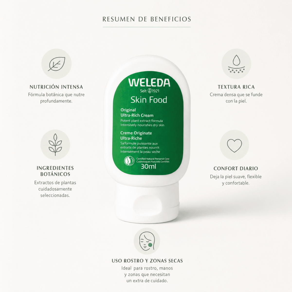 Weleda Skin Food Original (30ml) – Crema Nutritiva Intensiva - Zivanne