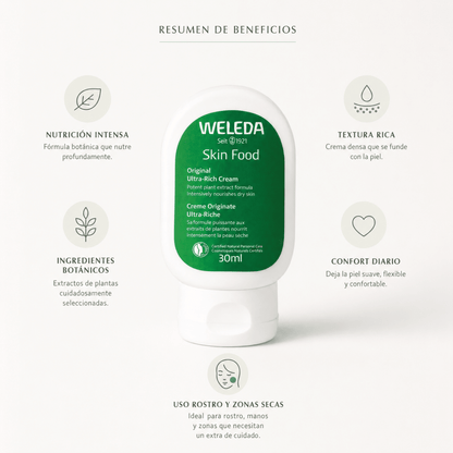 Weleda Skin Food Original (30ml) – Crema Nutritiva Intensiva - Zivanne