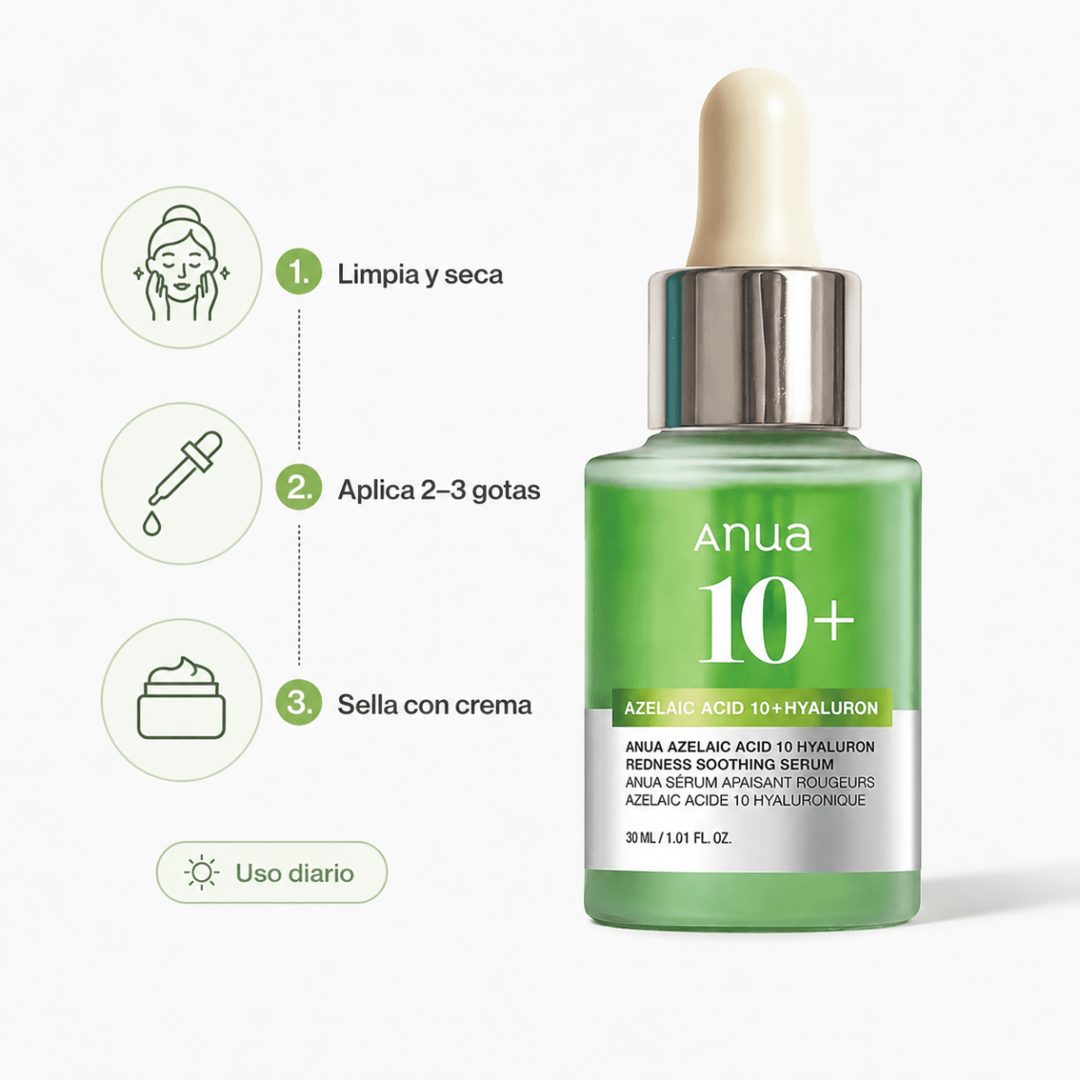 Anua Azelaic Acid 10 Hyaluron Serum (30ml) – Sérum Facial - Zivanne