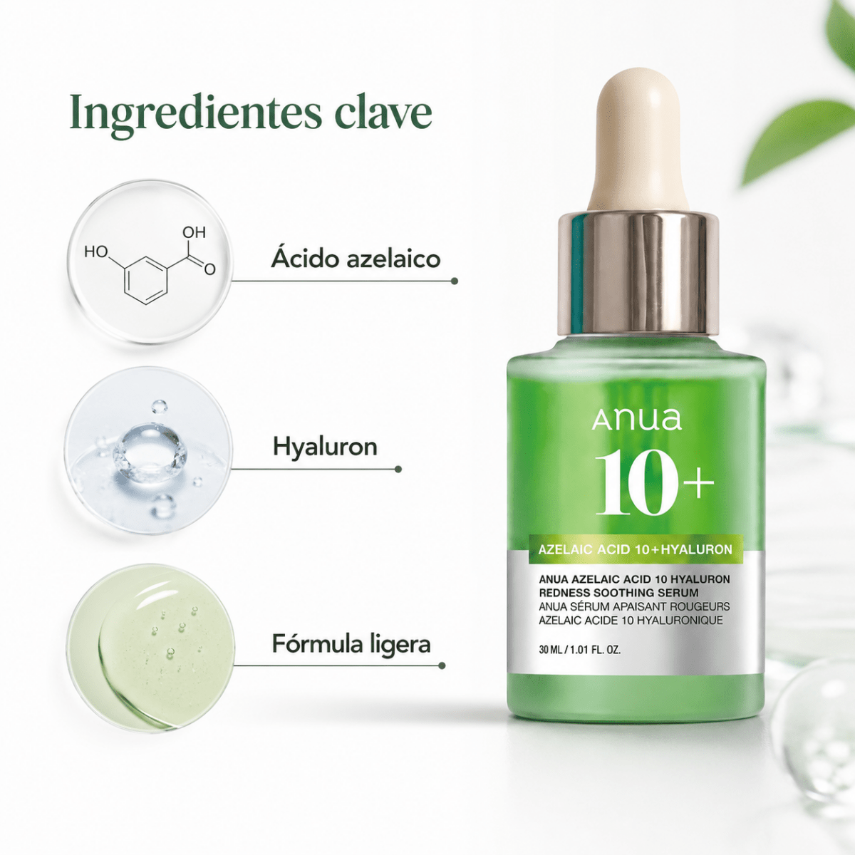 Anua Azelaic Acid 10 Hyaluron Serum (30ml) – Sérum Facial - Zivanne