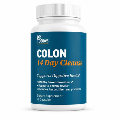 Dr Tobias Colon 14 Day Cleanse 28 Capsulas Suplemento de Fibra Zivanne