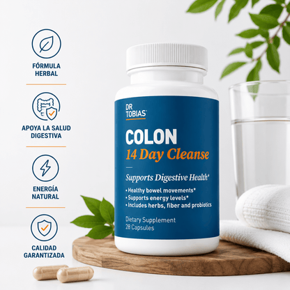 Dr Tobias Colon 14 Day Cleanse 28 Capsulas Suplemento de Fibra Zivanne