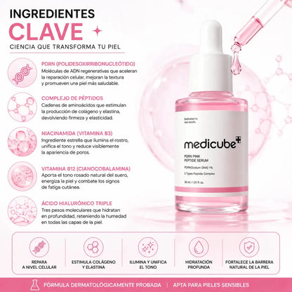 Medicube Pink PDRN Peptide Serum 30ml sérum facial cosmético