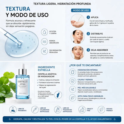 Centella Hyalu-Cica Blue Serum SKIN1004 50ml sérum facial