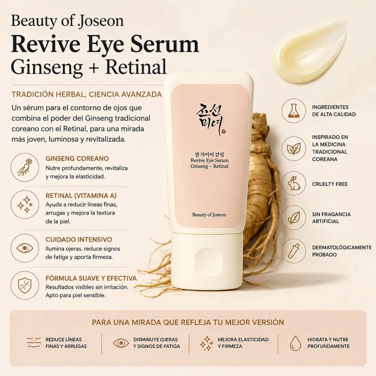 Beauty of Joseon Revive Eye Serum contorno de ojos ginseng y retinal 30ml