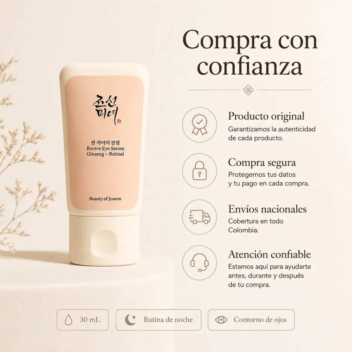 Beauty of Joseon Revive Eye Serum: Ginseng + Retinal (30ml) - Zivanne