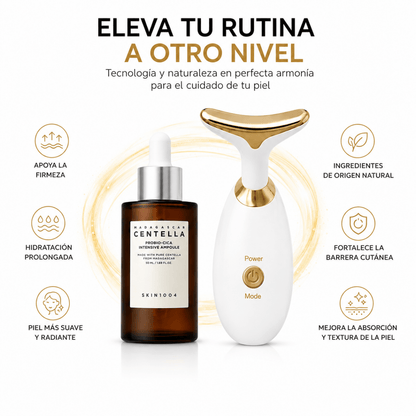 Kit de Masaje Facial con SKIN1004 Probio-Cica Intensive Ampoule - Zivanne