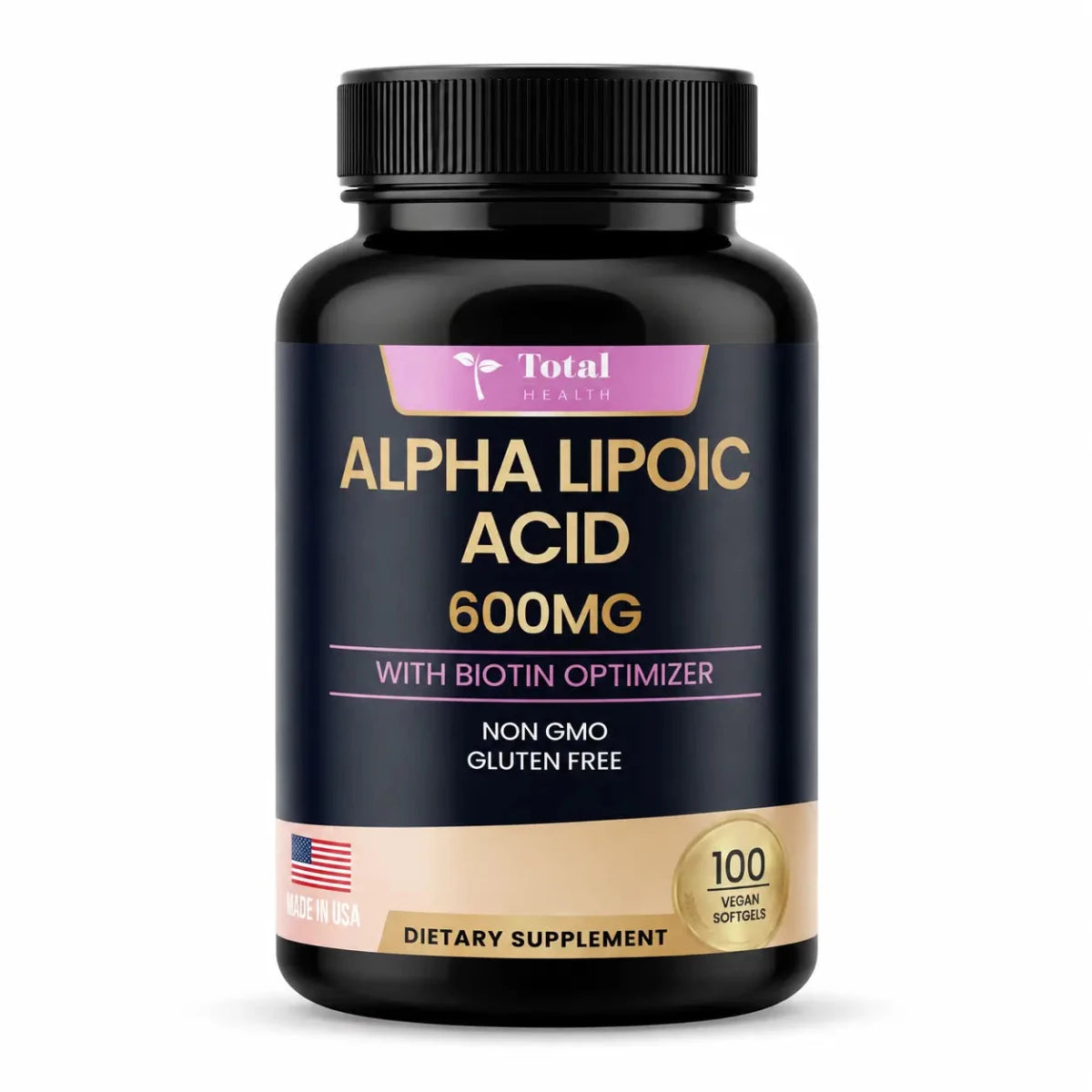 Ácido Alfa Lipoico Total Health Suplemento Antioxidante Zivanne
