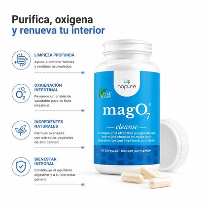 NBPURE Mag07 Cleanse 90 Capsulas Suplemento de Magnesio Zivanne