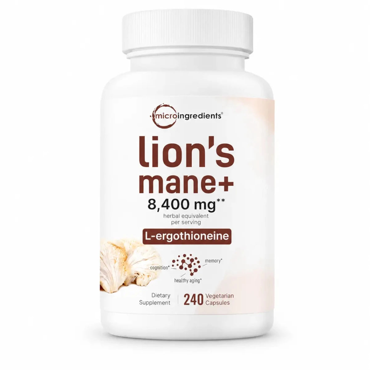 Melena de León Lion's Mane+ 240 cápsulas Zivanne