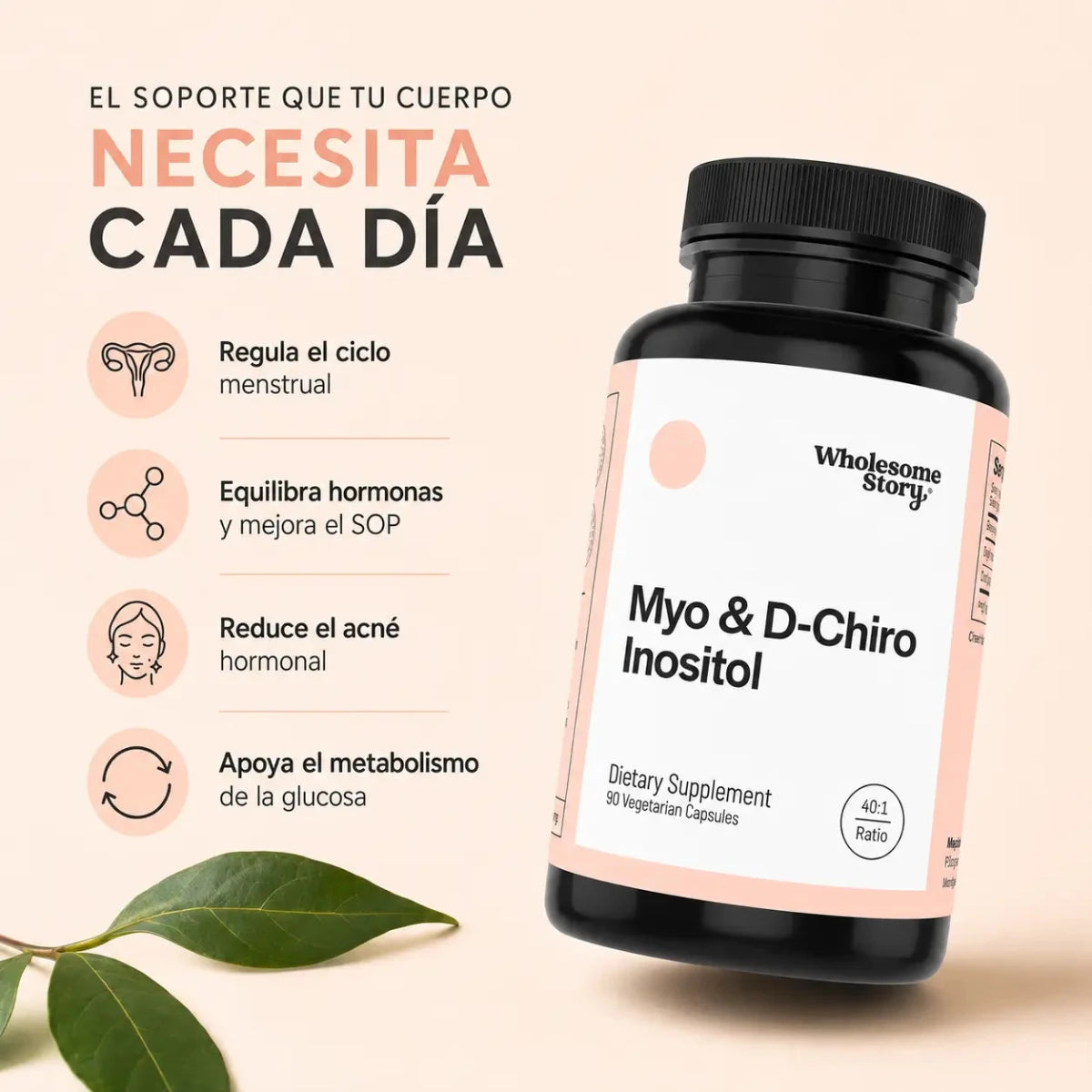 Wholesome Story Myo & D-Chiro Inositol Bienestar Femenino Zivanne